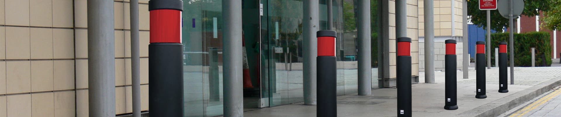 Banner per Verkehrspoller aus Polyethylen