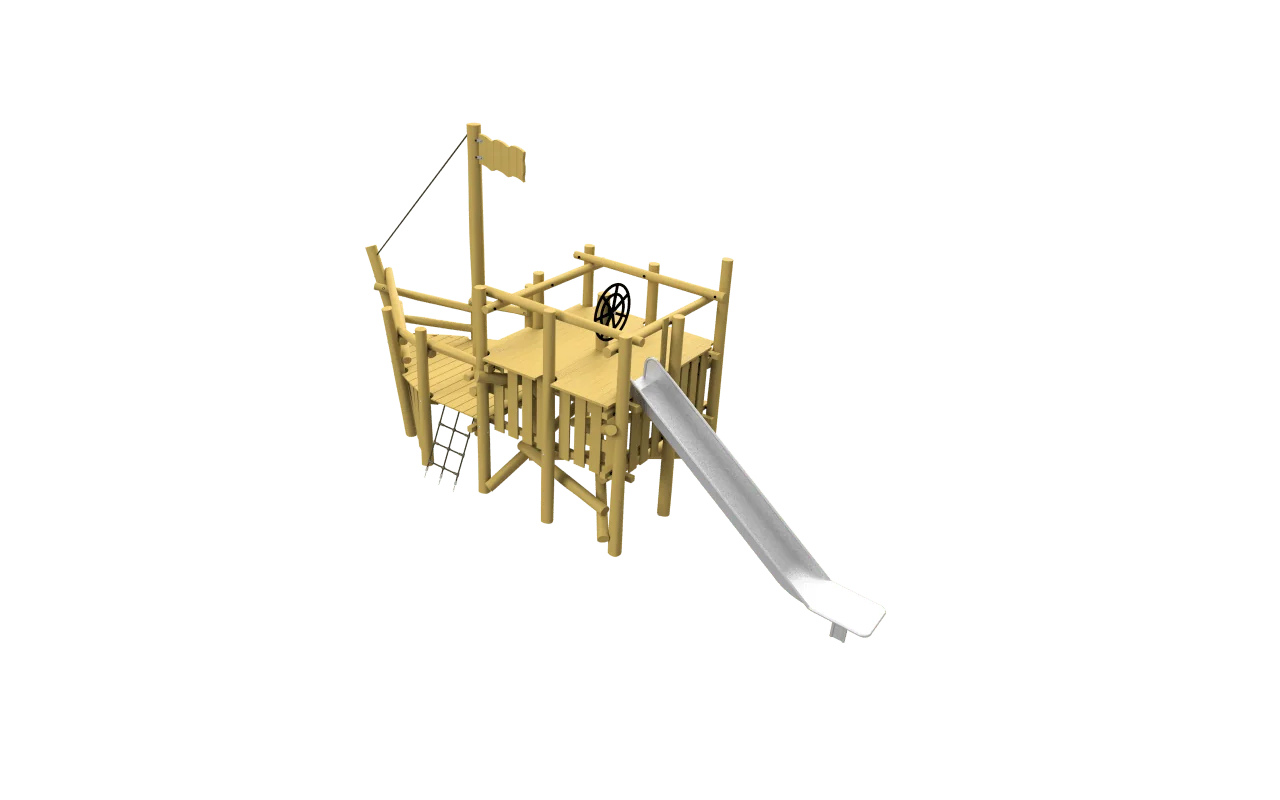 NAVE DEI PIRATI - Giochi a tema in legno di robinia - Giochi a tema in legno di robinia