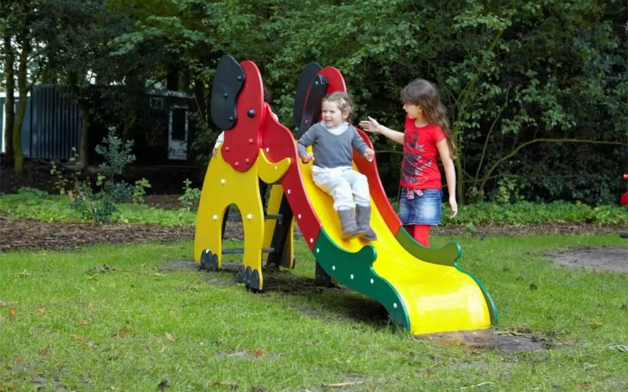 ELEFUN - Combined Slides and Castles in Recycled Plastic - Combined Slides and Castles in Recycled Plastic