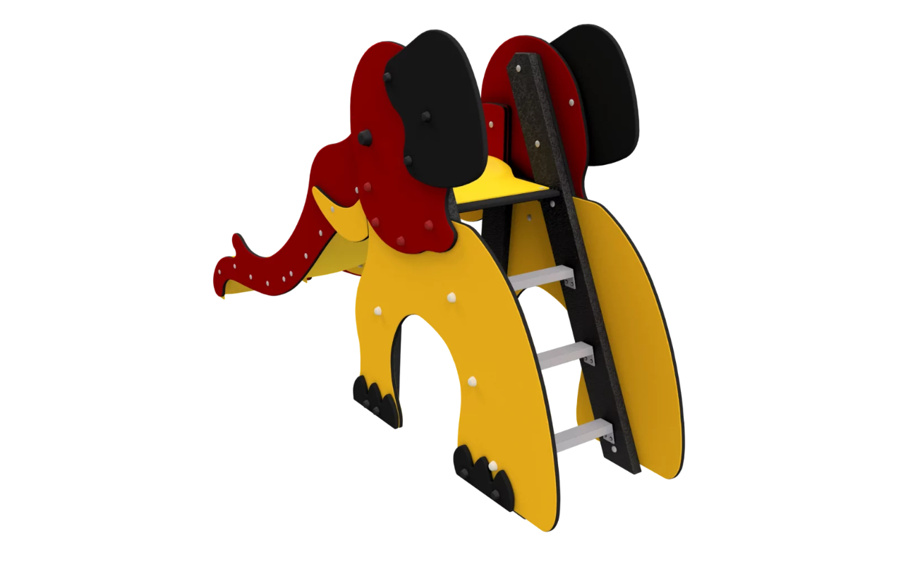 ELEFUN - Combined Slides and Castles in Recycled Plastic - Combined Slides and Castles in Recycled Plastic