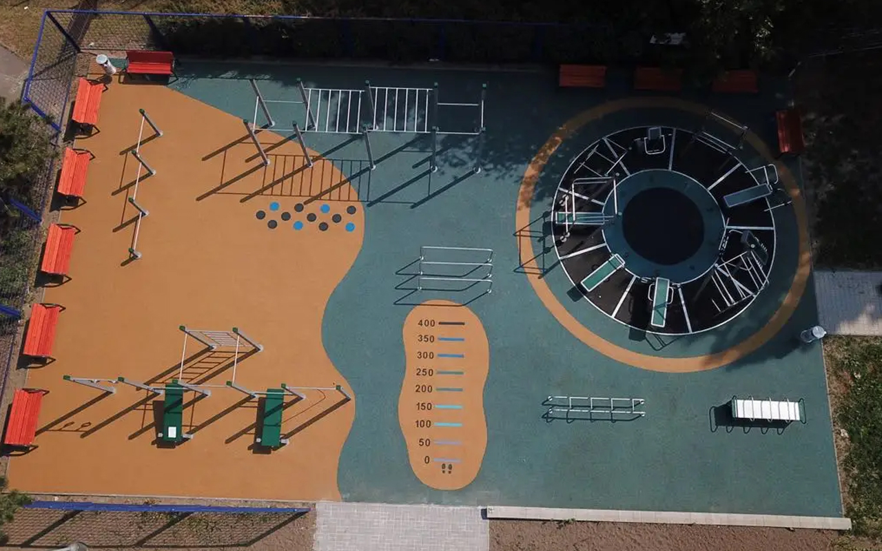 MONKEY BARS 2 LEVEL AND 6 PULL UPS - Outdoor gym - Outdoor gym