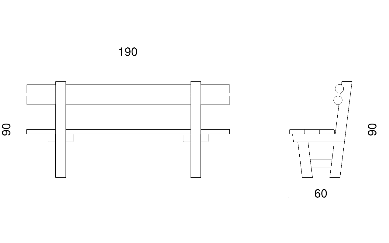 VIALE - Panchine da esterno - Panchine da esterno