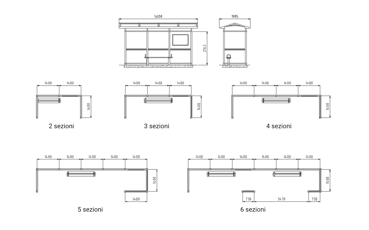 CENTRA - Pensiline per autobus - Pensiline per autobus