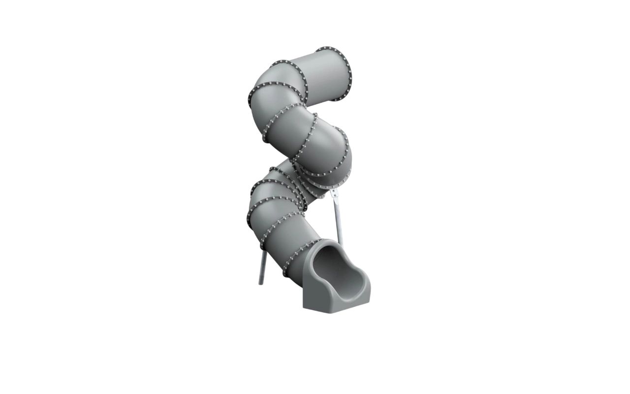 SPIRAL TUBE GRAU - Rutschen für öffentliche Parks