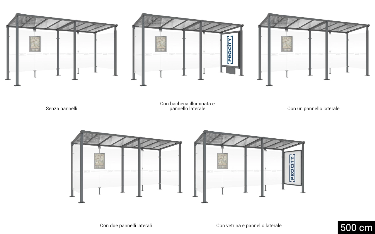 MILANO - Pensiline per autobus - Pensiline per autobus