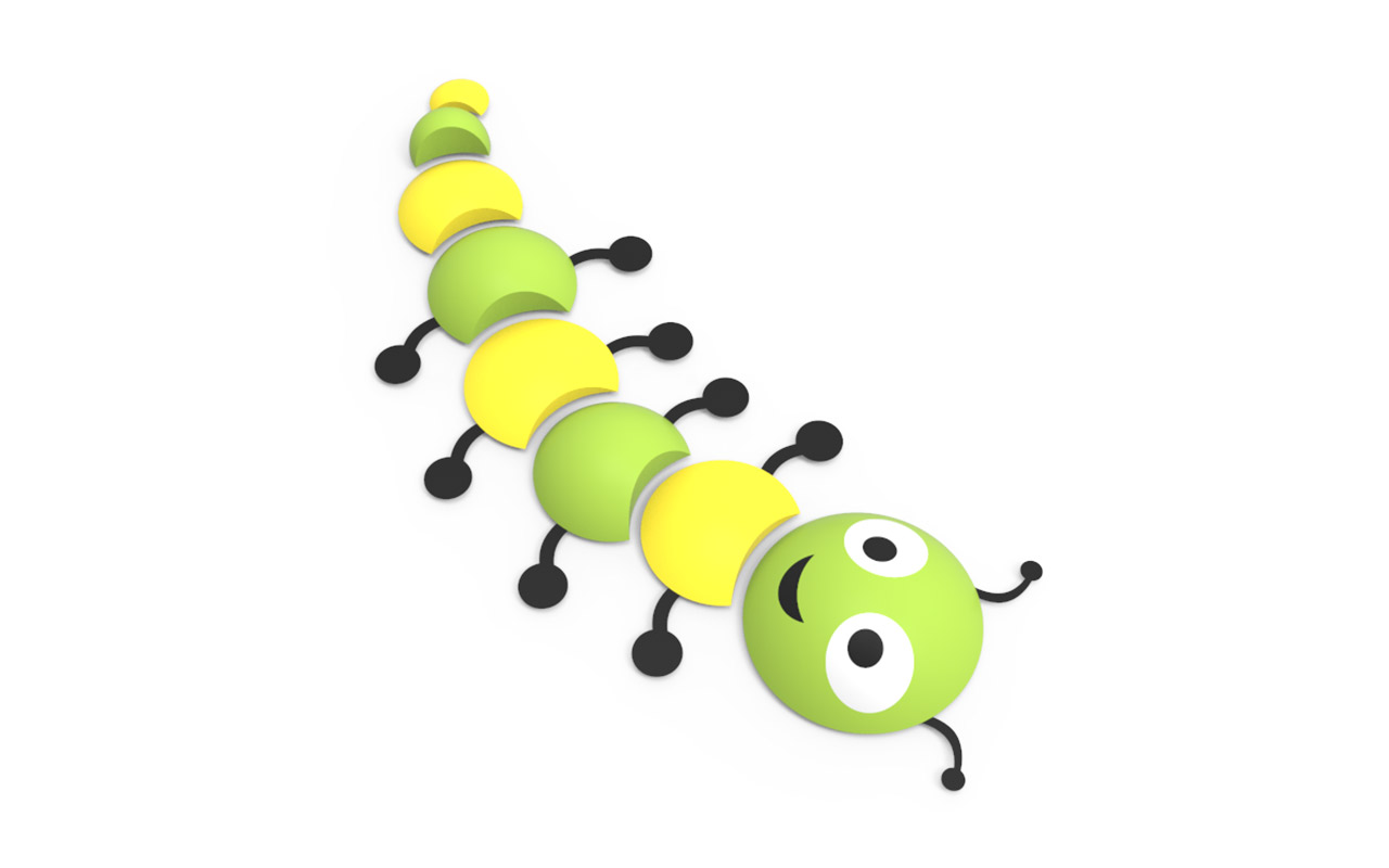 RAUPE - 3D-Gummischablonen