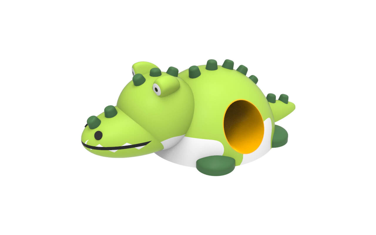 CROCODILE - 3D cast rubber shapes - 3D cast rubber shapes
