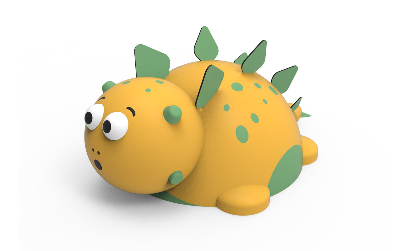 STEGOSAURUS - 3D-Gummischablonen