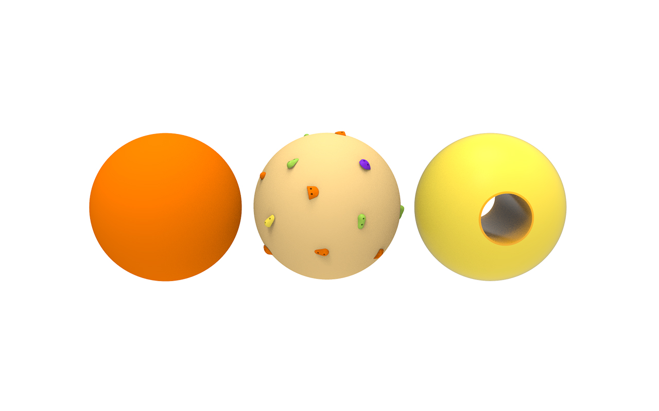 SPHERES 3 - 3D cast rubber shapes