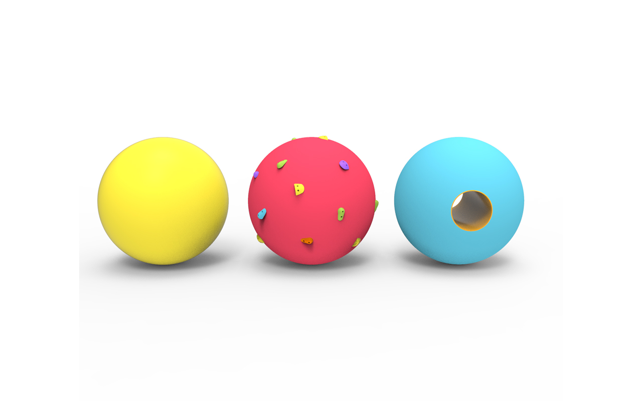 SPHERES 4 - 3D cast rubber shapes