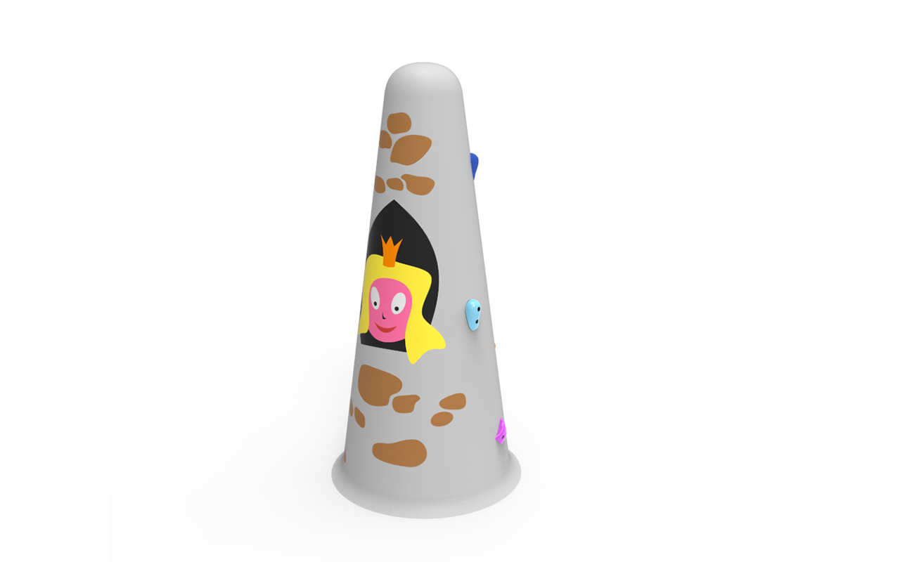 TURM-PRINZESSIN - 3D-Gummischablonen