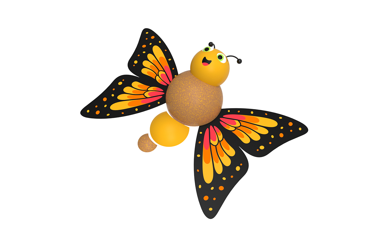 BUTTERFLY - 3D cast rubber shapes