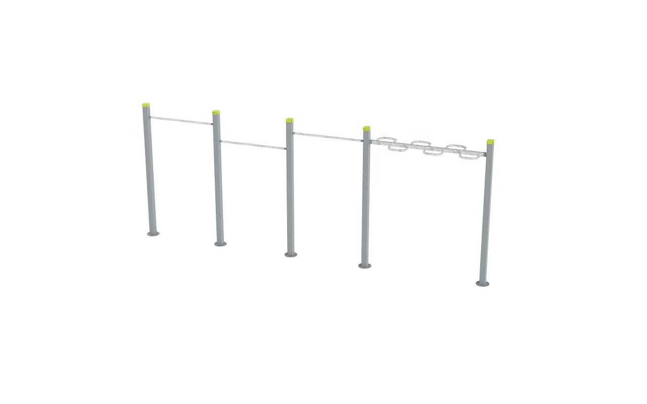 PULL UP BARS TRIPLE WALL/WAVEBAR - Calisthenics