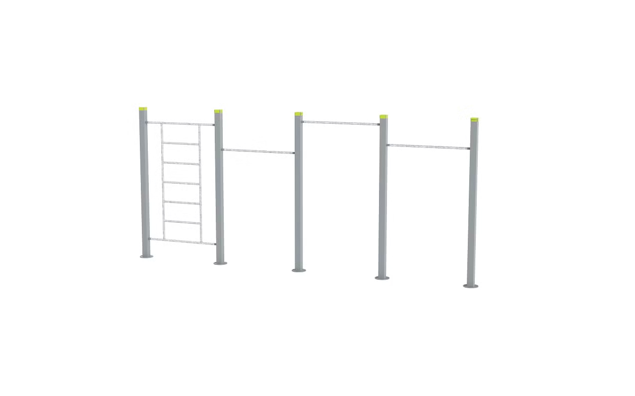 PULL UP BARS TRIPLE WALL/WAVEBAR - Calisthenics - Calisthenics