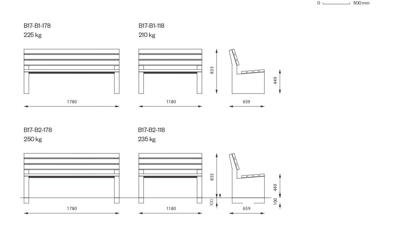 BENCH N17 - Panchine da esterno - Panchine da esterno