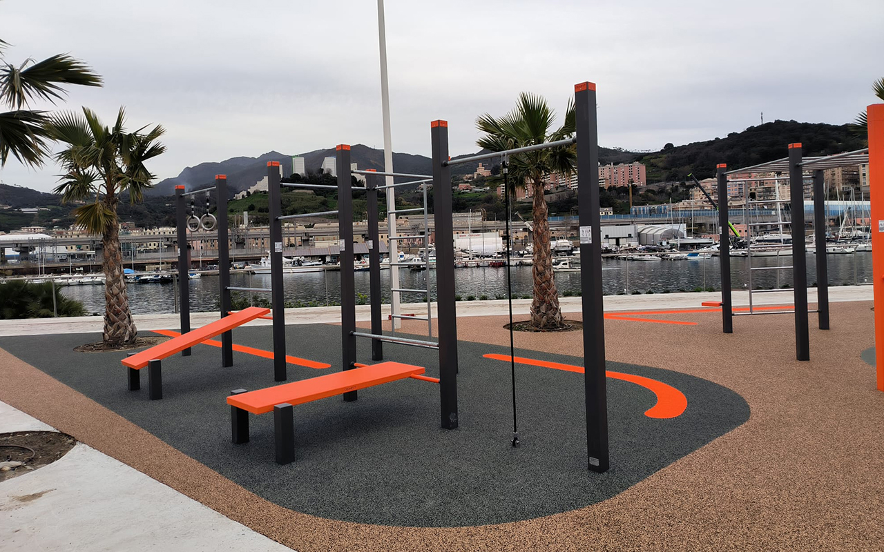 WALL - 3 PULL UP BARS - 2 BENCHES - ROPE E RINGS - Outdoor gym - Outdoor gym