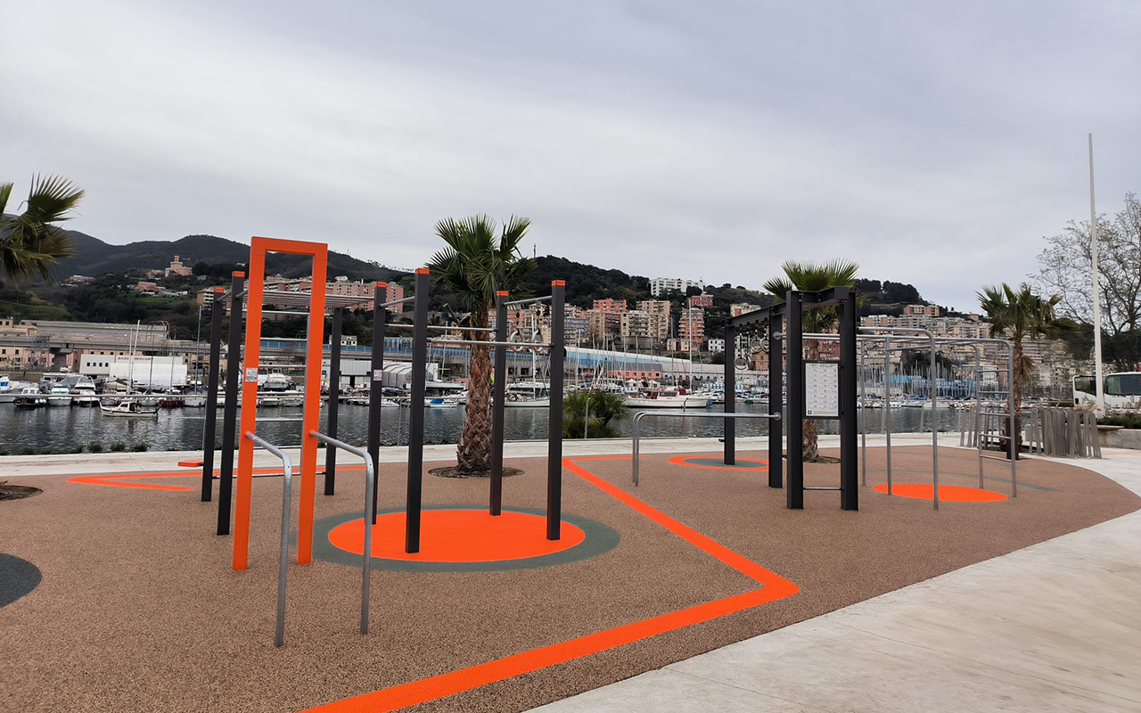 WALL - 3 PULL UP BARS - 2 BENCHES - ROPE E RINGS - Outdoor gym - Outdoor gym