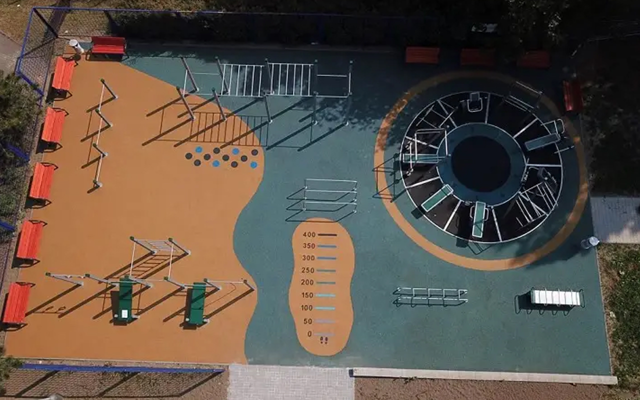 WALL - 3 PULL UP BARS - 2 BENCHES - ROPE E RINGS - Outdoor gym - Outdoor gym