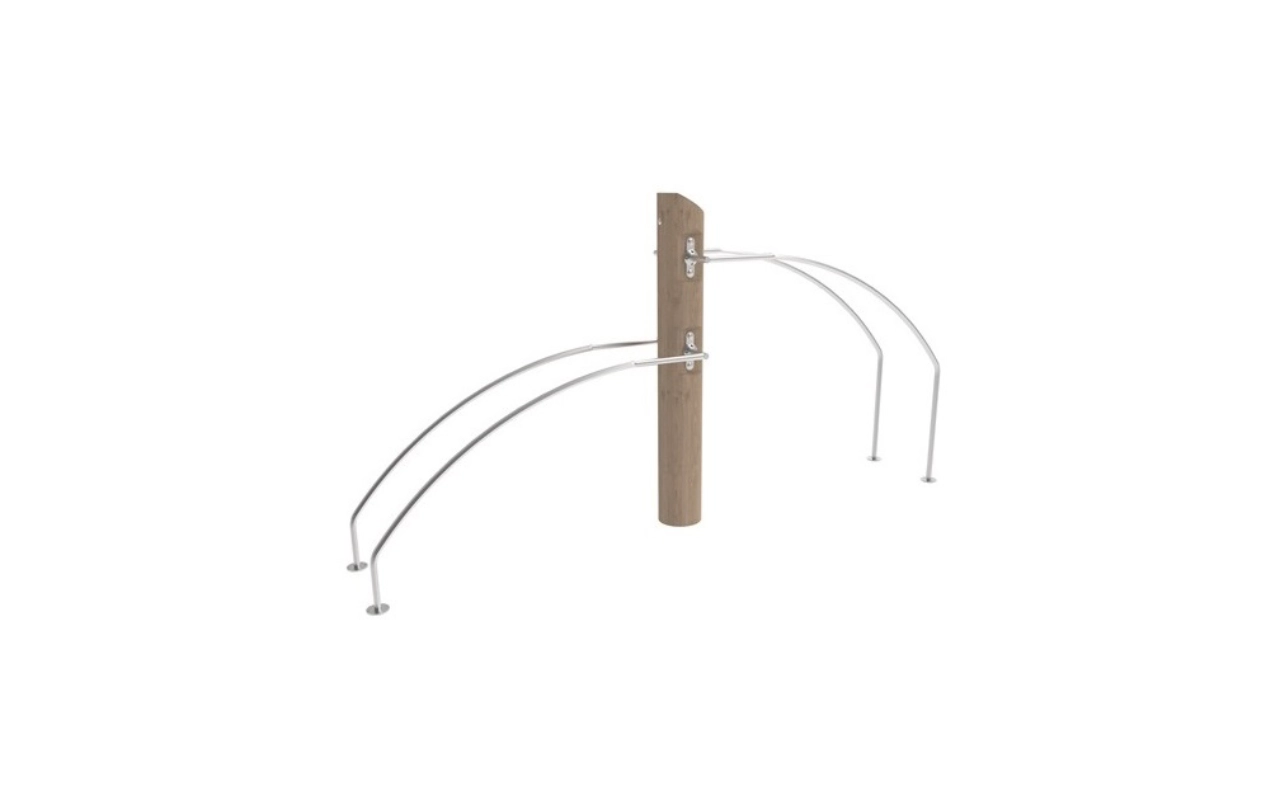 PUSHUP DOUBLE - Fitness in legno di robinia