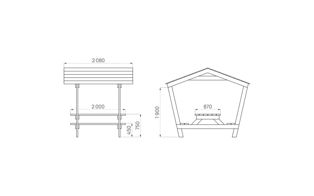 TURIN - Tavoli con panche da esterno - Tavoli con panche da esterno